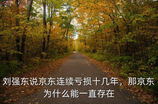 劉強(qiáng)東說京東連續(xù)虧損十幾年，那京東為什么能一直存在