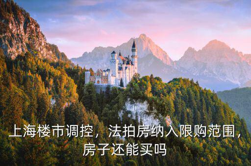 上海樓市調(diào)控，法拍房納入限購(gòu)范圍，房子還能買(mǎi)嗎
