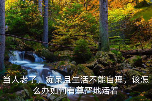 當(dāng)人老了，癡呆且生活不能自理，該怎么辦如何有尊嚴(yán)地活著