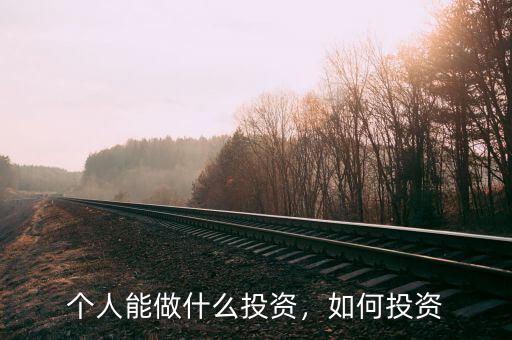 個(gè)人能做什么投資，如何投資