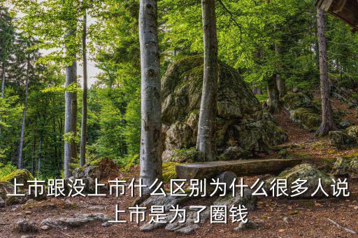 上市跟沒(méi)上市什么區(qū)別為什么很多人說(shuō)上市是為了圈錢(qián)