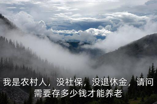 中國(guó)人要為養(yǎng)老存多少錢(qián),當(dāng)今社會(huì)存多少錢(qián)才夠養(yǎng)老
