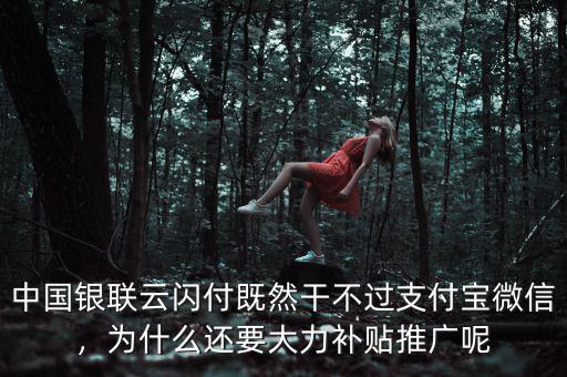 中國(guó)銀聯(lián)云閃付既然干不過支付寶微信，為什么還要大力補(bǔ)貼推廣呢