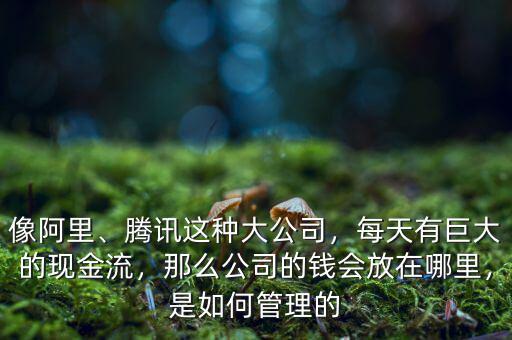 像阿里、騰訊這種大公司，每天有巨大的現(xiàn)金流，那么公司的錢會放在哪里，是如何管理的