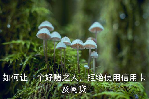 如何讓一個(gè)好賭之人，拒絕使用信用卡及網(wǎng)貸