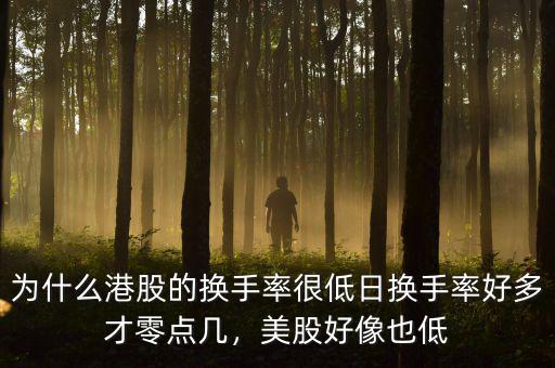 為什么港股的換手率很低日換手率好多才零點(diǎn)幾，美股好像也低