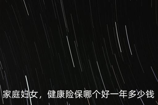 家庭婦女，健康險(xiǎn)保哪個(gè)好一年多少錢(qián)