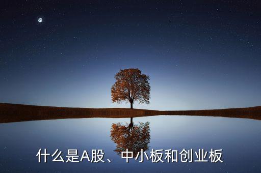 什么是A股、中小板和創(chuàng)業(yè)板