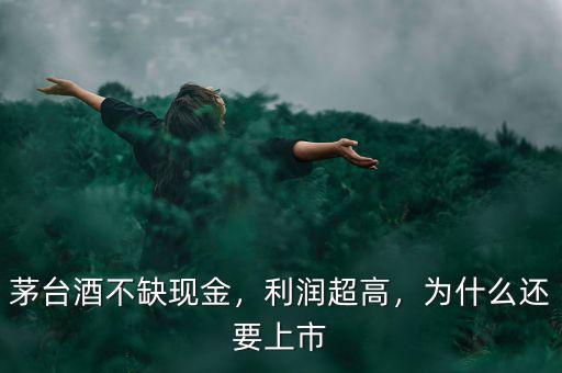 茅臺(tái)酒不缺現(xiàn)金，利潤(rùn)超高，為什么還要上市
