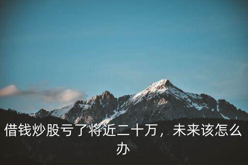 借錢炒股虧了將近二十萬，未來該怎么辦