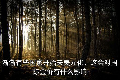 漸漸有些國(guó)家開(kāi)始去美元化，這會(huì)對(duì)國(guó)際金價(jià)有什么影響