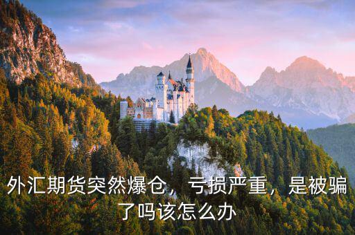 外匯期貨突然爆倉，虧損嚴(yán)重，是被騙了嗎該怎么辦