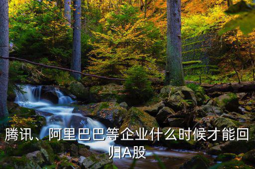 騰訊、阿里巴巴等企業(yè)什么時(shí)候才能回歸A股