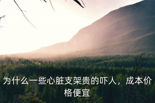 為什么一些心臟支架貴的嚇人，成本價格便宜