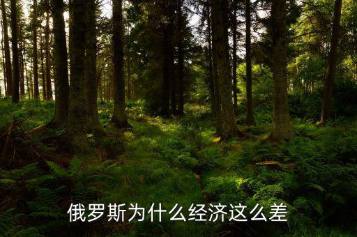 俄羅斯為什么經濟這么差