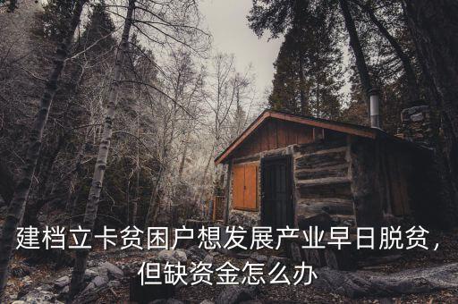 建檔立卡貧困戶(hù)想發(fā)展產(chǎn)業(yè)早日脫貧，但缺資金怎么辦