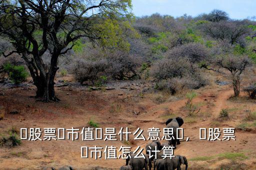 ?股票?市值?是什么意思?，?股票?市值怎么計算