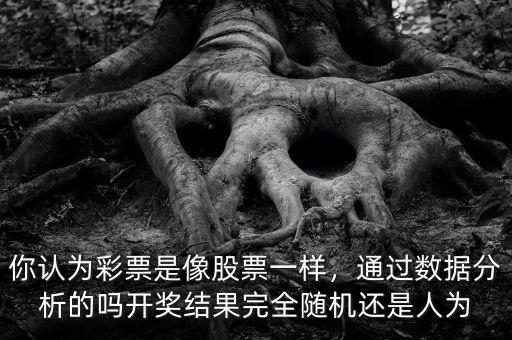 你認(rèn)為彩票是像股票一樣，通過(guò)數(shù)據(jù)分析的嗎開(kāi)獎(jiǎng)結(jié)果完全隨機(jī)還是人為