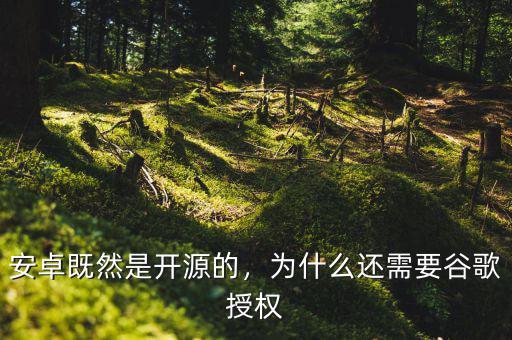 安卓既然是開源的，為什么還需要谷歌授權(quán)