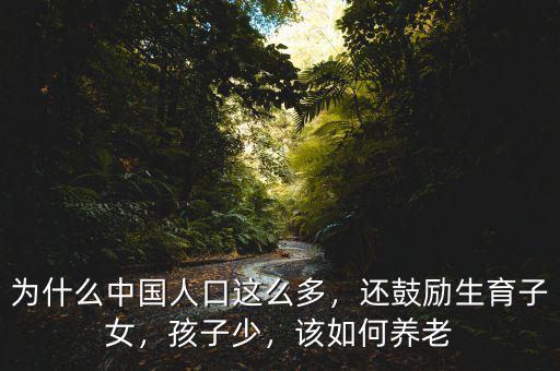 為什么中國人口這么多，還鼓勵生育子女，孩子少，該如何養(yǎng)老