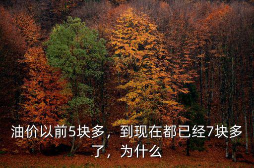 油價(jià)以前5塊多，到現(xiàn)在都已經(jīng)7塊多了，為什么