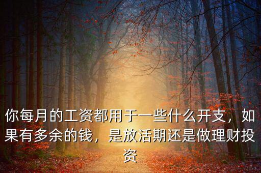 你每月的工資都用于一些什么開支，如果有多余的錢，是放活期還是做理財投資