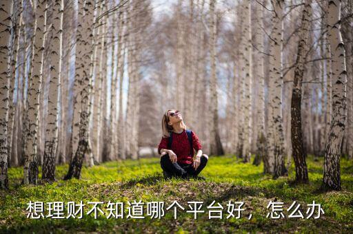 想理財(cái)不知道哪個(gè)平臺(tái)好，怎么辦
