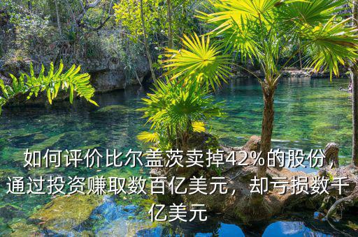 如何評價比爾蓋茨賣掉42%的股份，通過投資賺取數(shù)百億美元，卻虧損數(shù)千億美元
