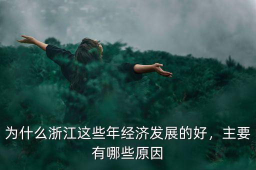 為什么浙江這些年經濟發(fā)展的好，主要有哪些原因