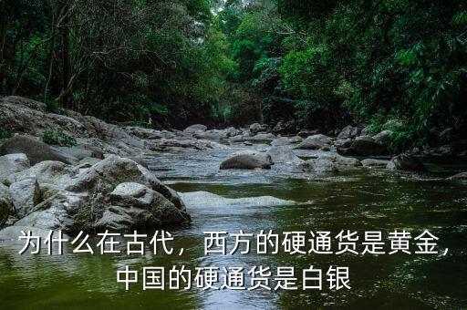為什么在古代，西方的硬通貨是黃金，中國的硬通貨是白銀