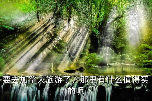 要去加拿大旅游了，那里有什么值得買(mǎi)的呢