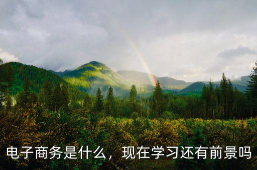 電子商務(wù)是什么，現(xiàn)在學(xué)習(xí)還有前景嗎