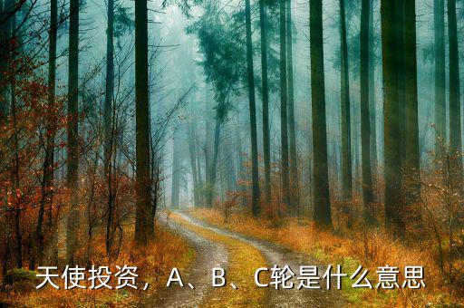 天使投資，A、B、C輪是什么意思