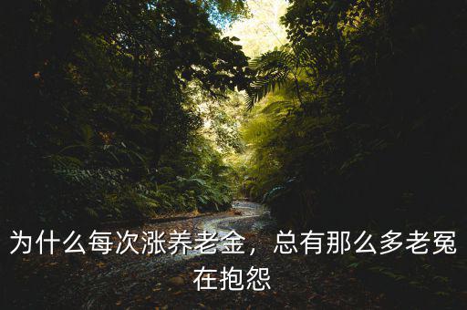 為什么每次漲養(yǎng)老金，總有那么多老冤在抱怨