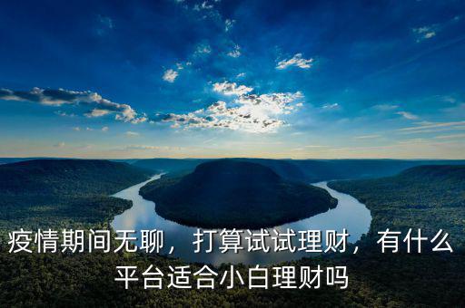 疫情期間無聊，打算試試?yán)碡?cái)，有什么平臺適合小白理財(cái)嗎