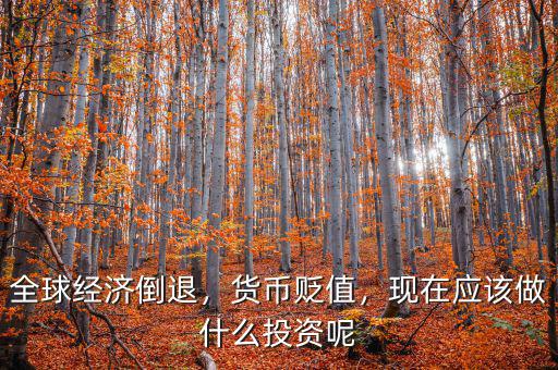 全球經(jīng)濟(jì)倒退，貨幣貶值，現(xiàn)在應(yīng)該做什么投資呢