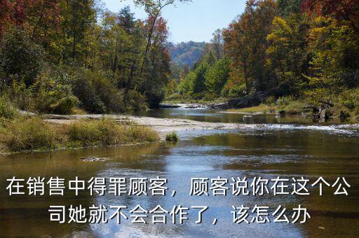 在銷售中得罪顧客，顧客說你在這個(gè)公司她就不會合作了，該怎么辦