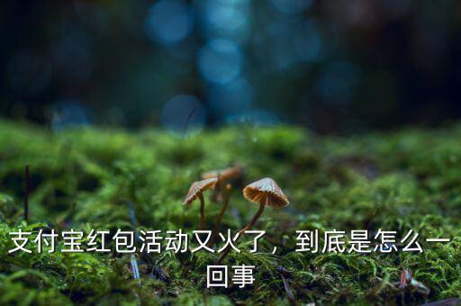 支付寶紅包活動(dòng)又火了，到底是怎么一回事