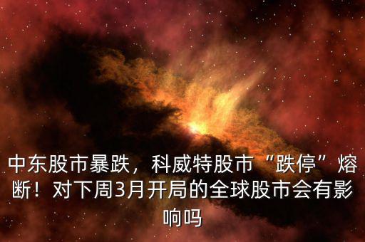 中東股市暴跌，科威特股市“跌?！比蹟?！對(duì)下周3月開局的全球股市會(huì)有影響嗎