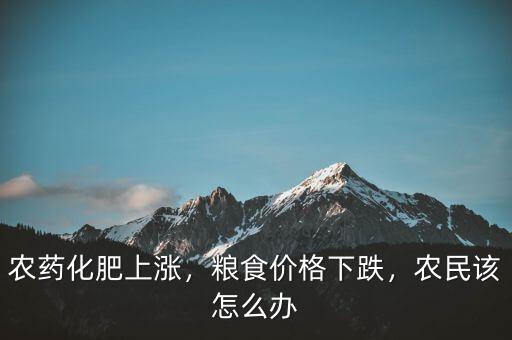 農(nóng)藥化肥上漲，糧食價格下跌，農(nóng)民該怎么辦