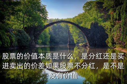 股票的價值本質(zhì)是什么，是分紅還是買進賣出的價差如果股票不分紅，是不是沒有價值