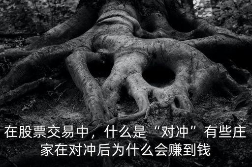 在股票交易中，什么是“對沖”有些莊家在對沖后為什么會賺到錢