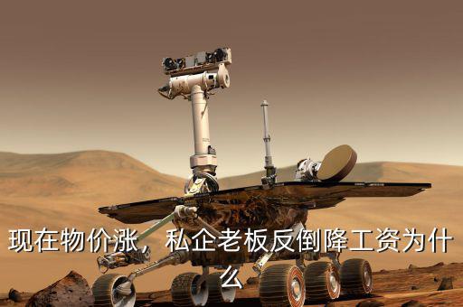 現(xiàn)在物價(jià)漲，私企老板反倒降工資為什么