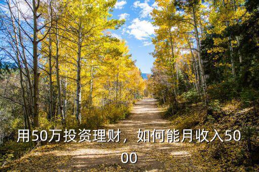 用50萬(wàn)投資理財(cái)，如何能月收入5000