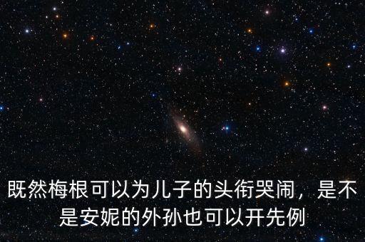 既然梅根可以為兒子的頭銜哭鬧，是不是安妮的外孫也可以開先例