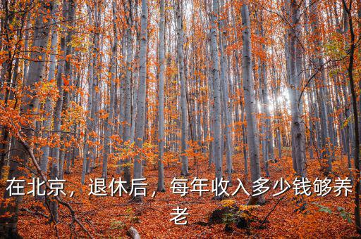 在北京，退休后，每年收入多少錢夠養(yǎng)老