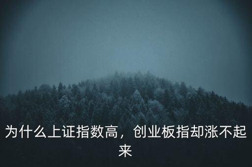 為什么上證指數(shù)高，創(chuàng)業(yè)板指卻漲不起來