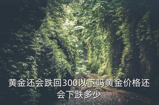 黃金還會跌回300以下嗎黃金價(jià)格還會下跌多少
