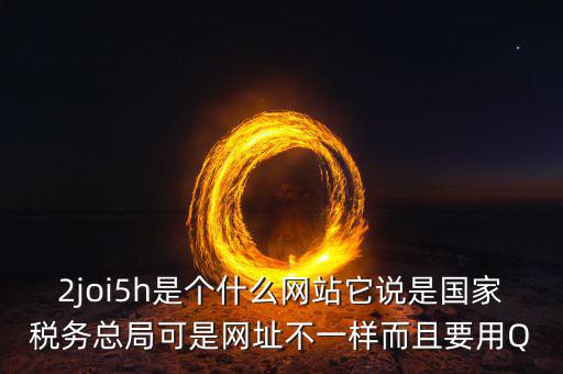 登陸國(guó)稅的網(wǎng)站是什么，2joi5h是個(gè)什么網(wǎng)站它說(shuō)是國(guó)家稅務(wù)總局可是網(wǎng)址不一樣而且要用Q