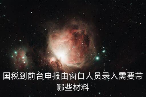 安徽去窗口申報稅需要帶什么，申報增值稅要拿什么材料去